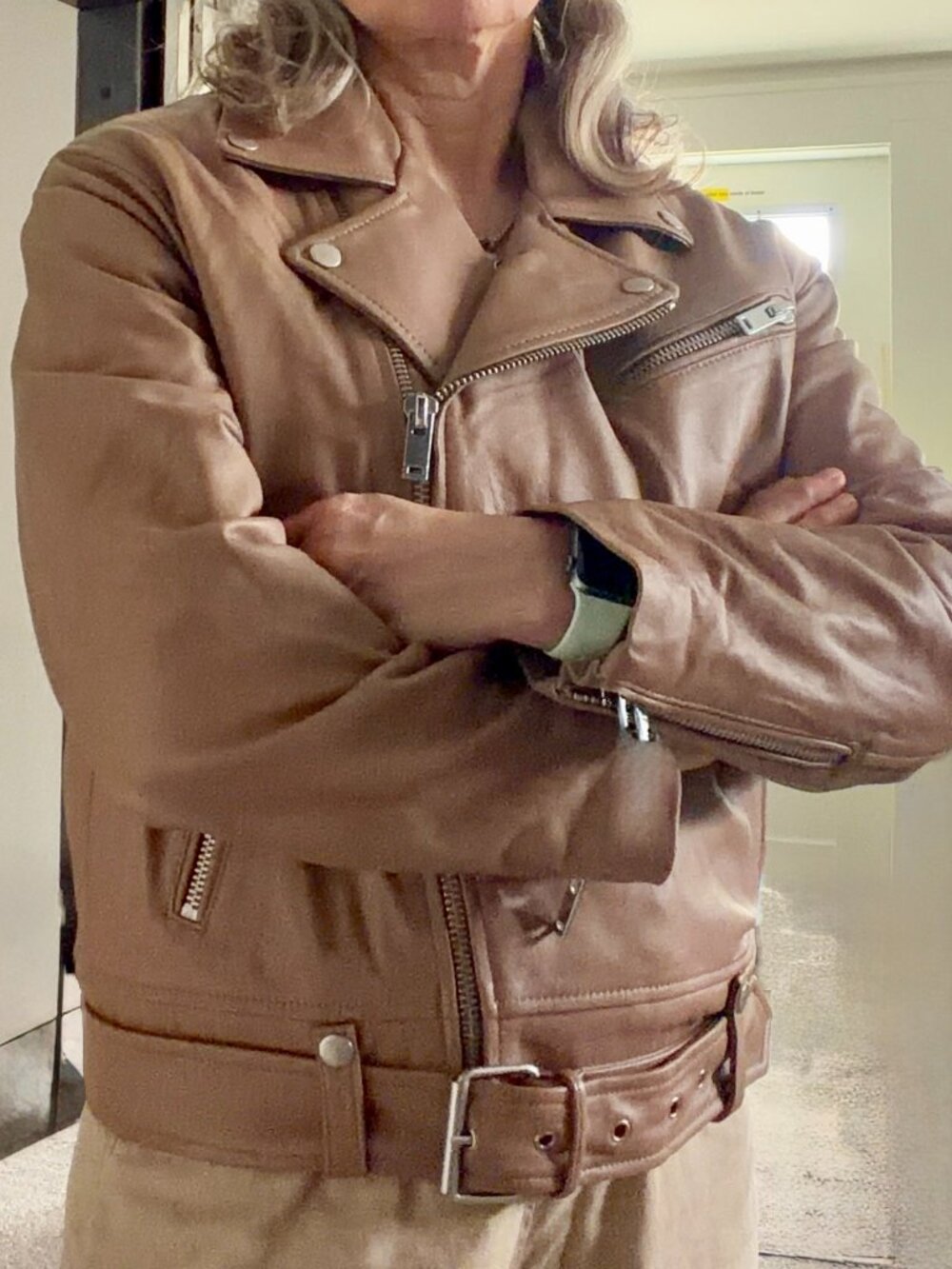 Leather Bomber Jacket